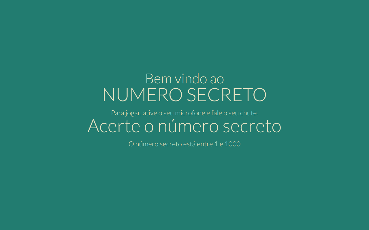 Página do Número Secreto
